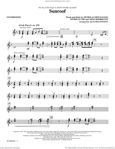 Sunroof (arr. Alan Billingsley) (complete set of parts)