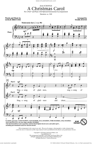 A Christmas Carol (from Scrooge) (arr. Mark Hayes)