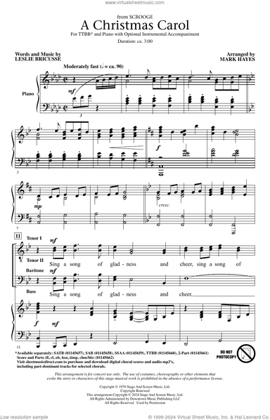 A Christmas Carol (from Scrooge) (arr. Mark Hayes)