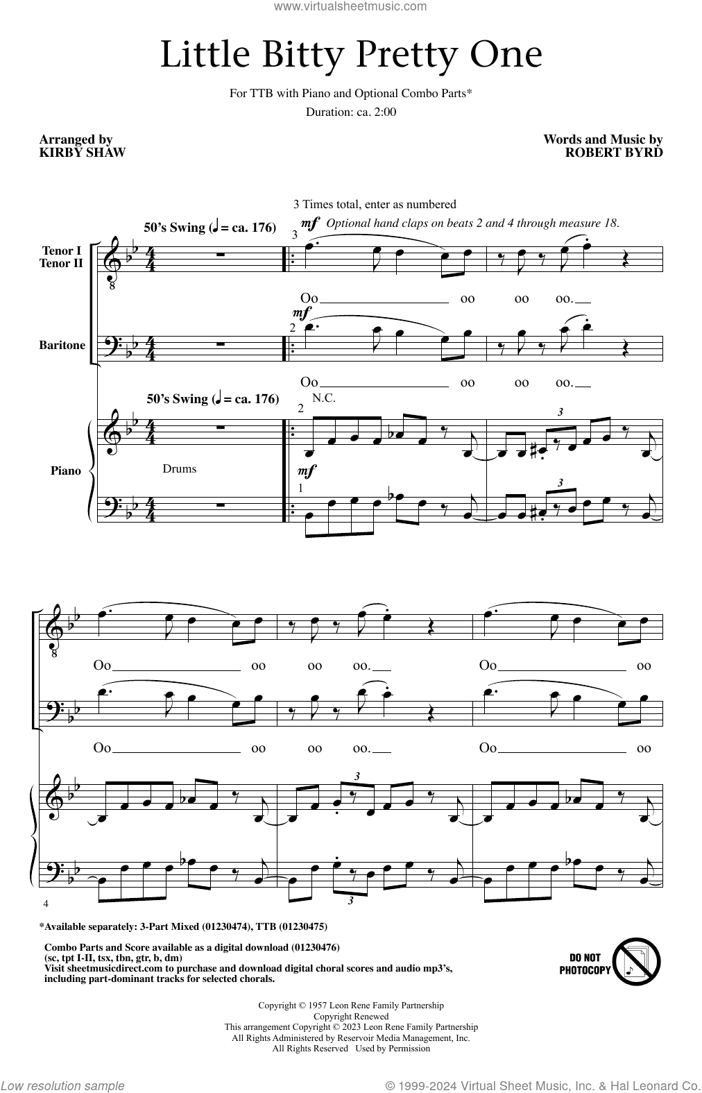 Little Bitty Pretty One (arr. Kirby Shaw)