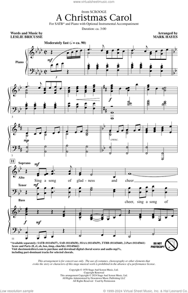 A Christmas Carol (from Scrooge) (arr. Mark Hayes)