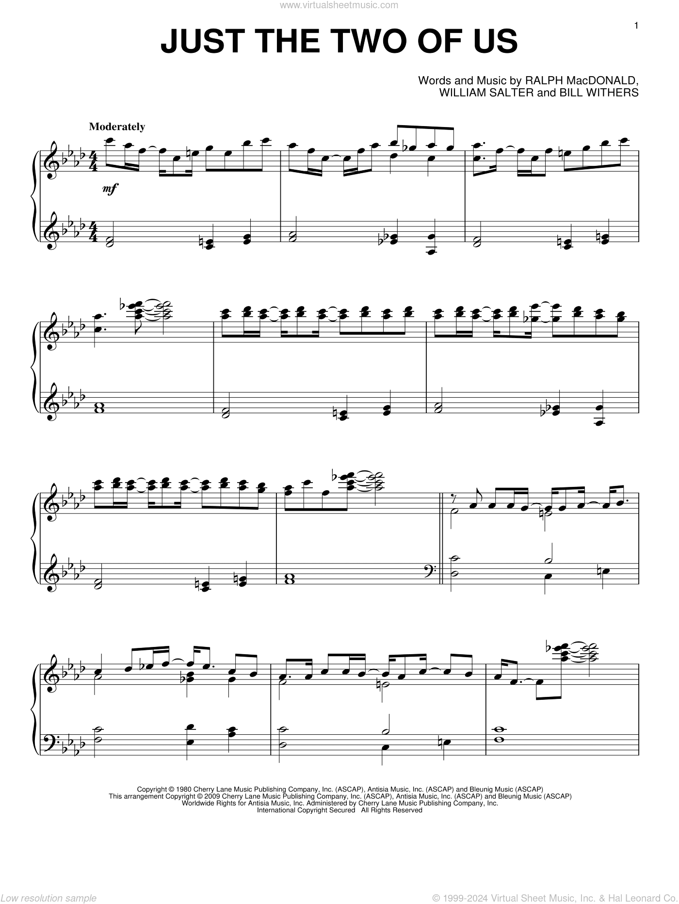 Just The Two Of Us, (intermediate)