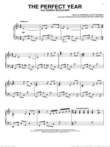 The Perfect Year (from Sunset Boulevard)