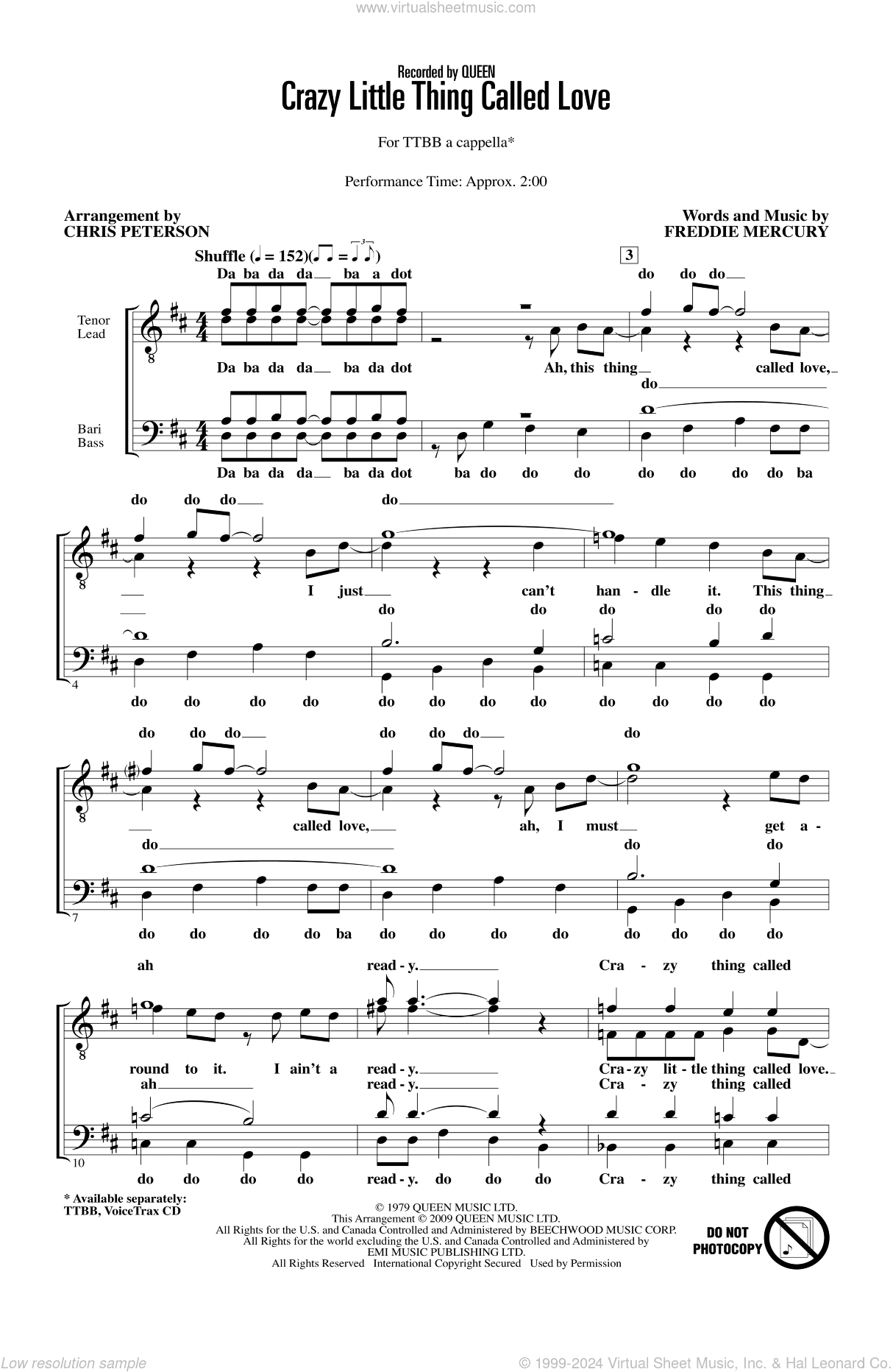 Crazy Little Thing Called Love (arr. Chris Peterson)
