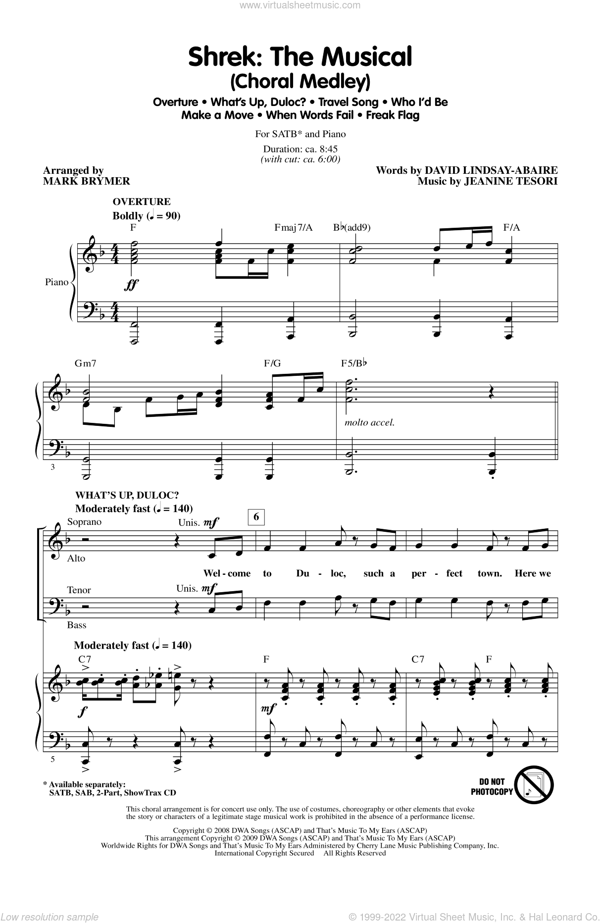 Shrek: The Musical (Choral Medley)