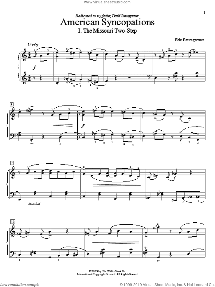 American Syncopations - A Ragtime Suite