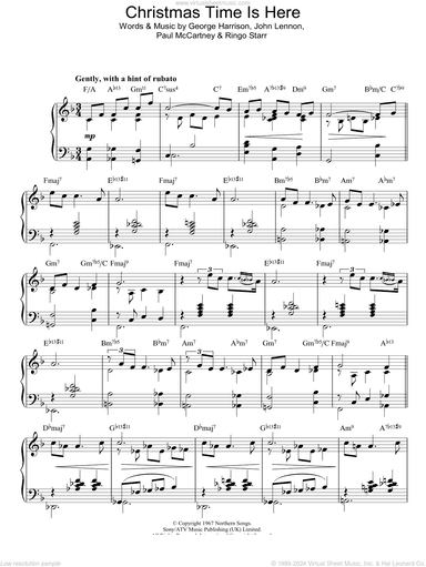 Christmas Time (Is Here Again), (intermediate)