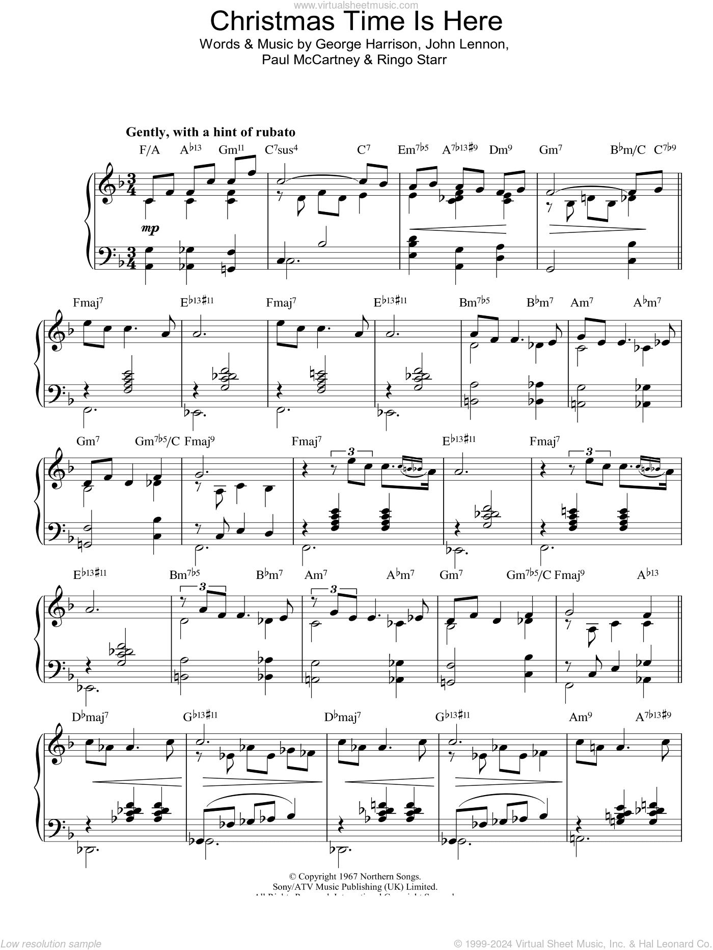 Christmas Time (Is Here Again), (intermediate)