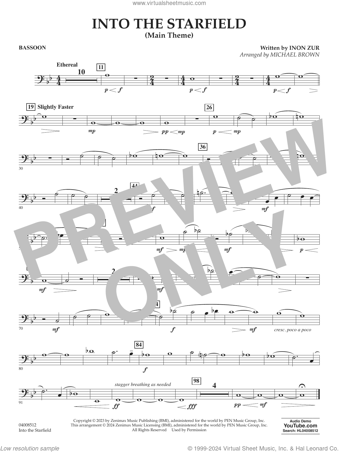 Into The Starfield (arr. Michael Brown)