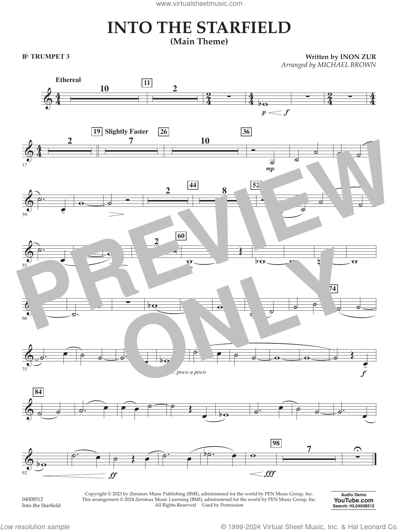 Into The Starfield (arr. Michael Brown)