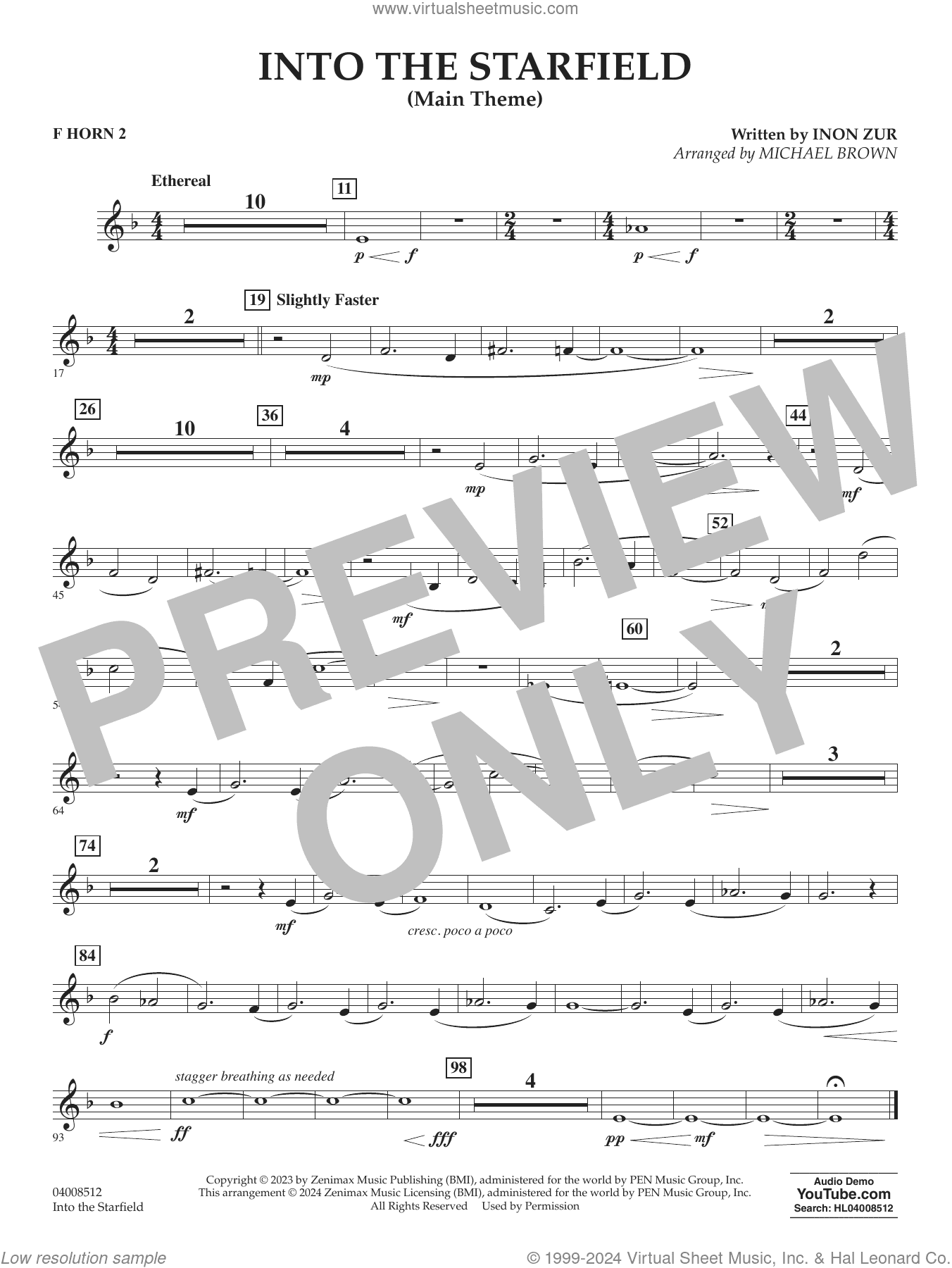 Into The Starfield (arr. Michael Brown)