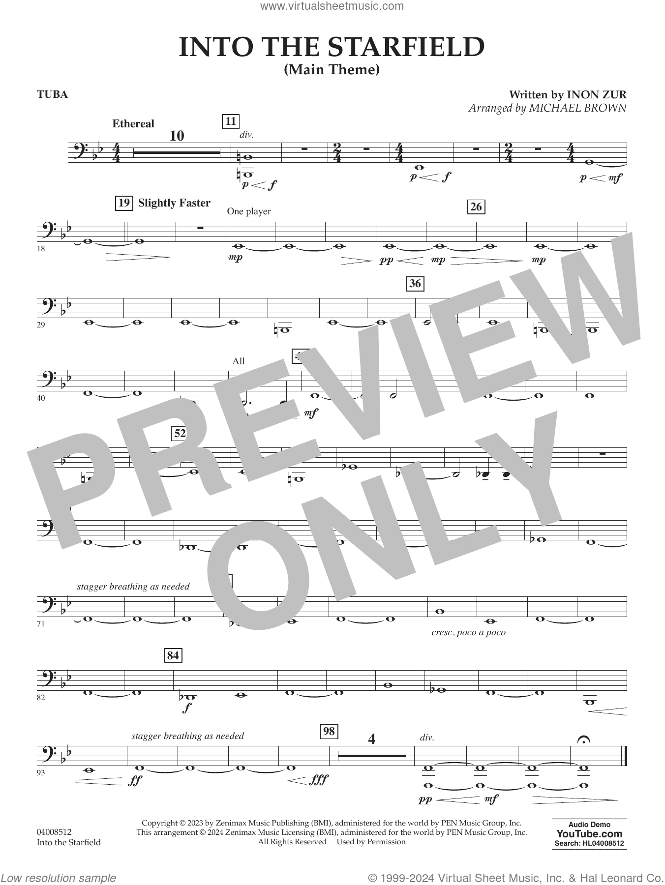 Into The Starfield (arr. Michael Brown)