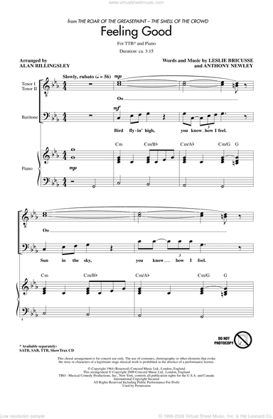 Feeling Good (arr. Alan Billingsley)