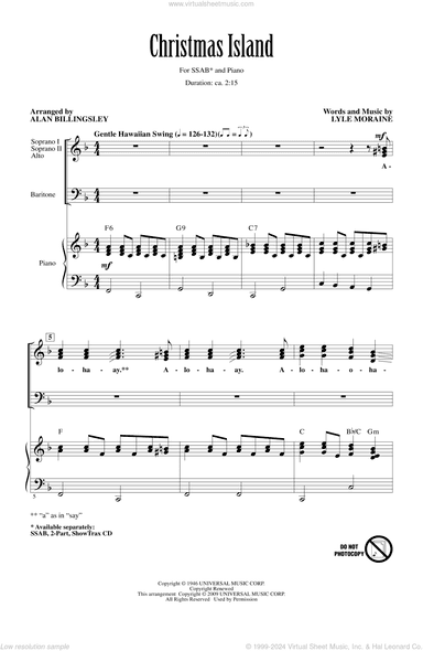 Christmas Island (arr. Alan Billingsley)