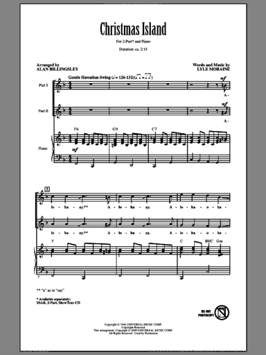 Christmas Island (arr. Alan Billingsley)