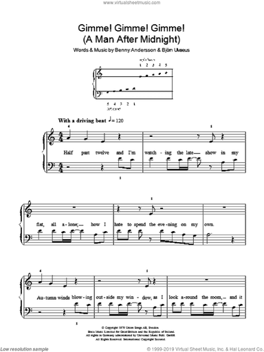 Gimme! Gimme! Gimme! (A Man After Midnight)
