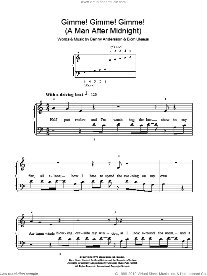 Gimme! Gimme! Gimme! (A Man After Midnight)