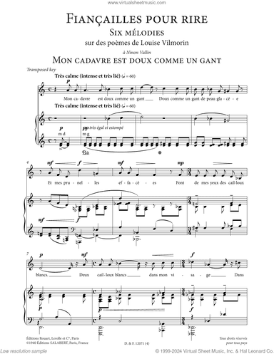 Mon cadavre est doux comme un gant (Low Voice)