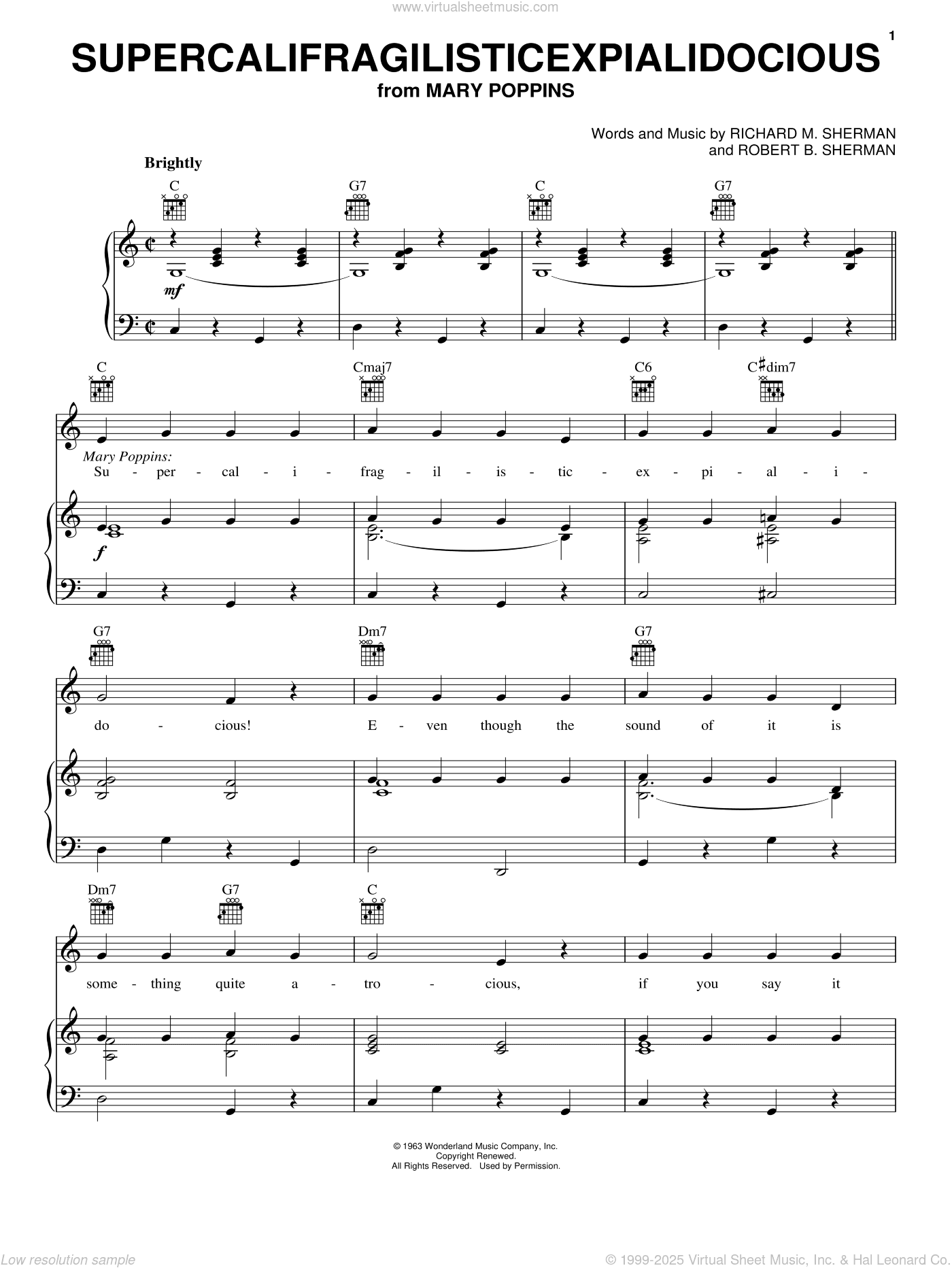 Supercalifragilisticexpialidocious (from Mary Poppins)