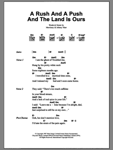 A Rush And A Push And The Land Is Ours