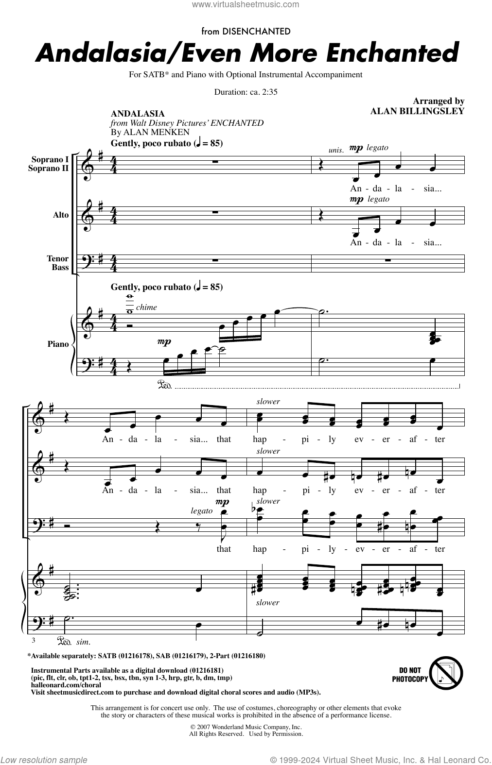 Andalasia / Even More Enchanted (arr. Alan Billingsley)
