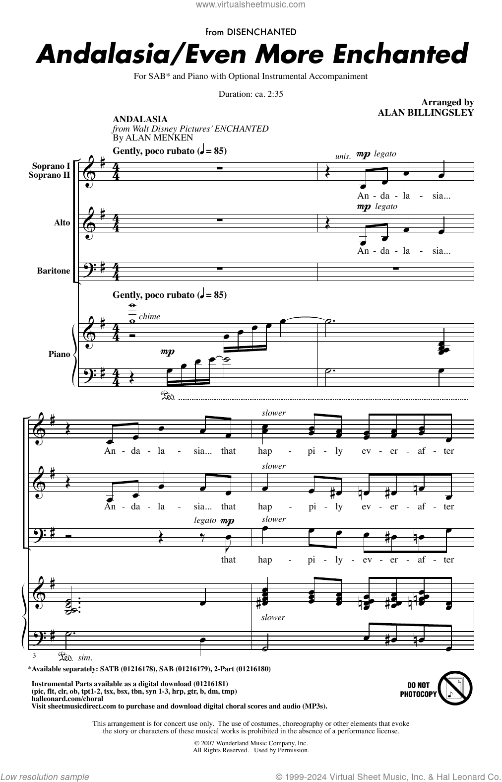 Andalasia / Even More Enchanted (arr. Alan Billingsley)