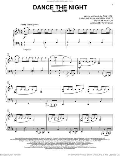 Dance The Night (from Barbie) (arr. Kevin Olson)