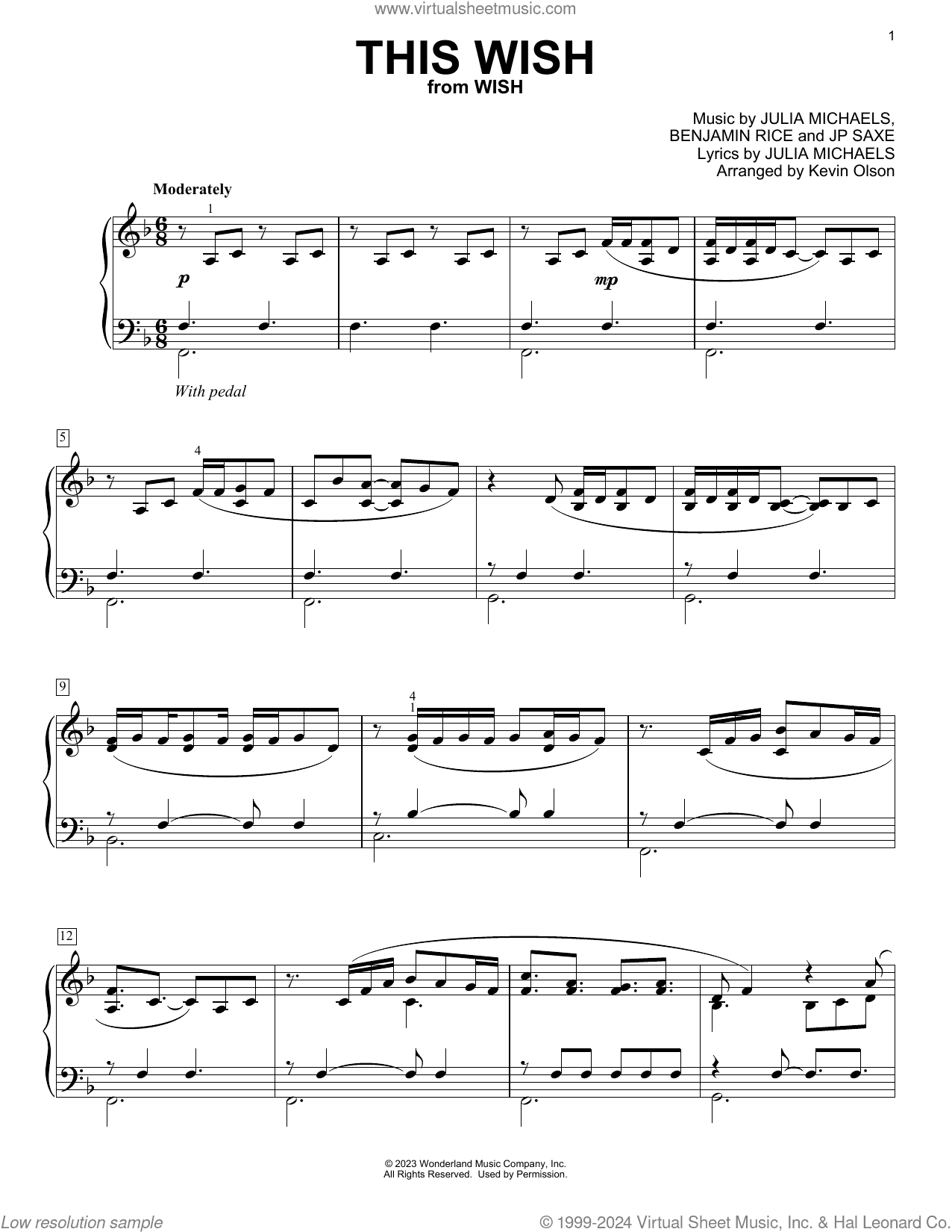 This Wish (from Wish) (arr. Kevin Olson)