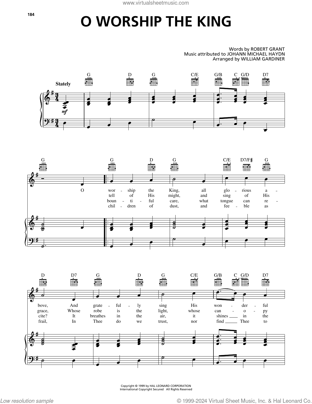 O Worship The King