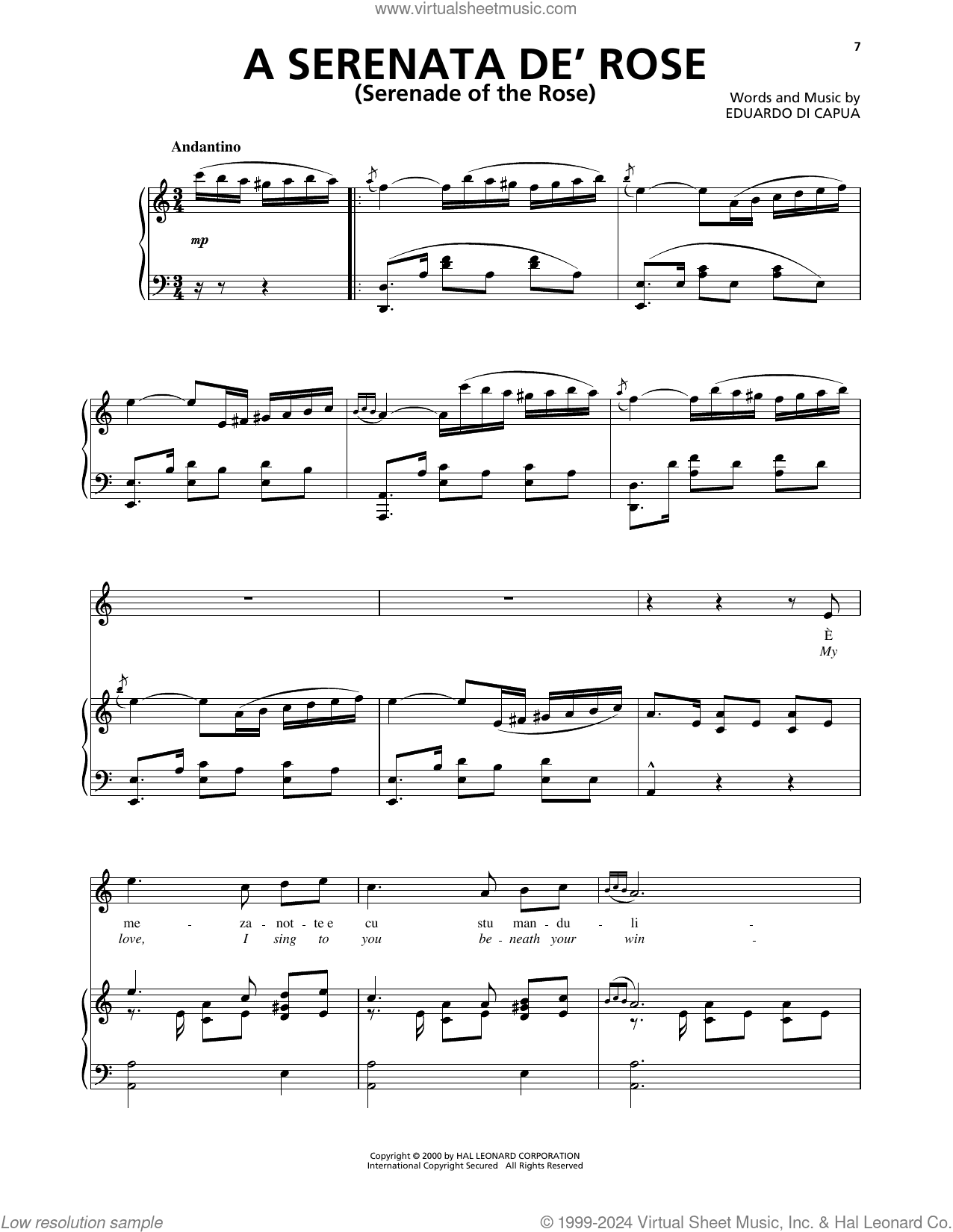 A Serenata De' Rose (Serenade Of The Rose)