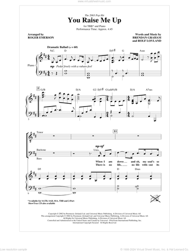 You Raise Me Up (arr. Roger Emerson)
