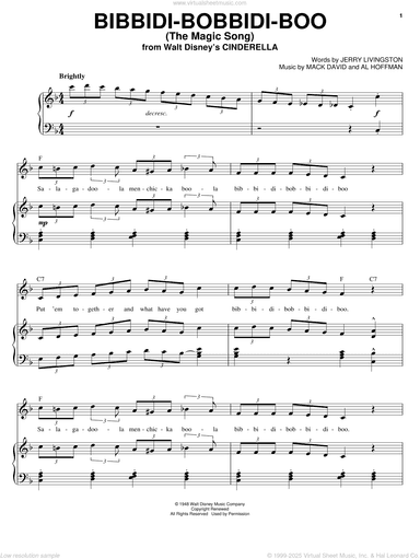 Bibbidi-Bobbidi-Boo (The Magic Song) (from Cinderella)