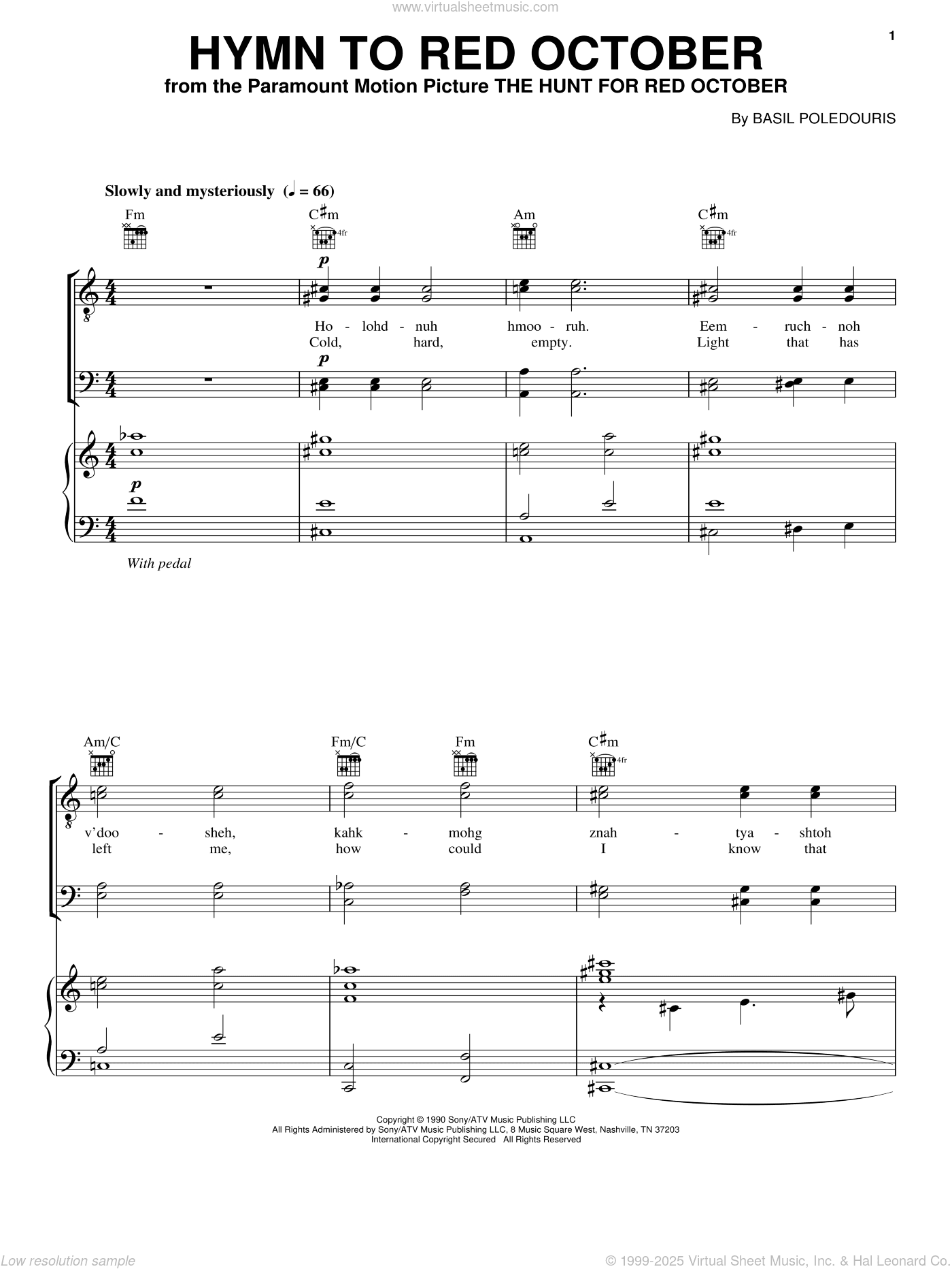 Hymn To Red October