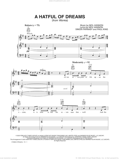 A Hatful Of Dreams (from Wonka)