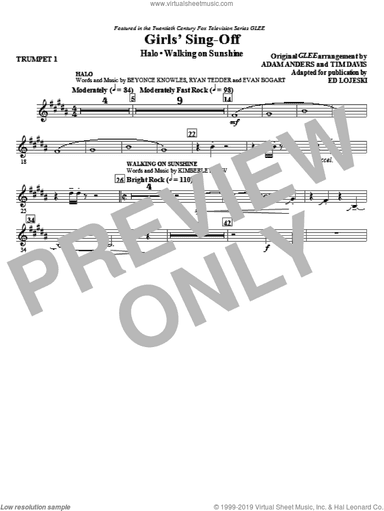 Girls' Sing-Off (from Glee) (complete set of parts)