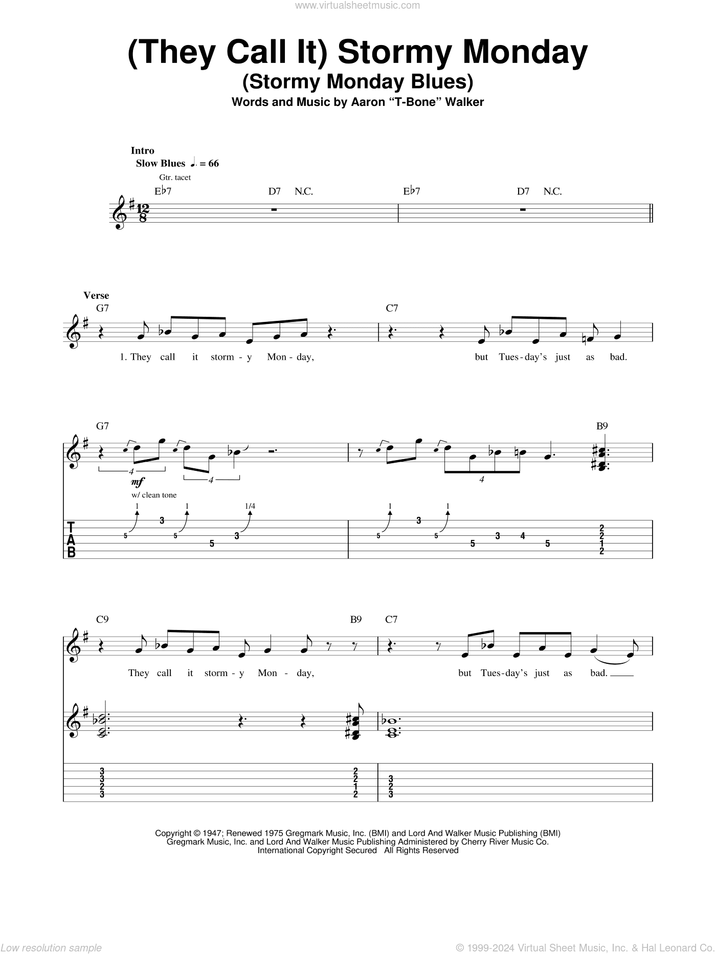 (They Call It) Stormy Monday (Stormy Monday Blues)