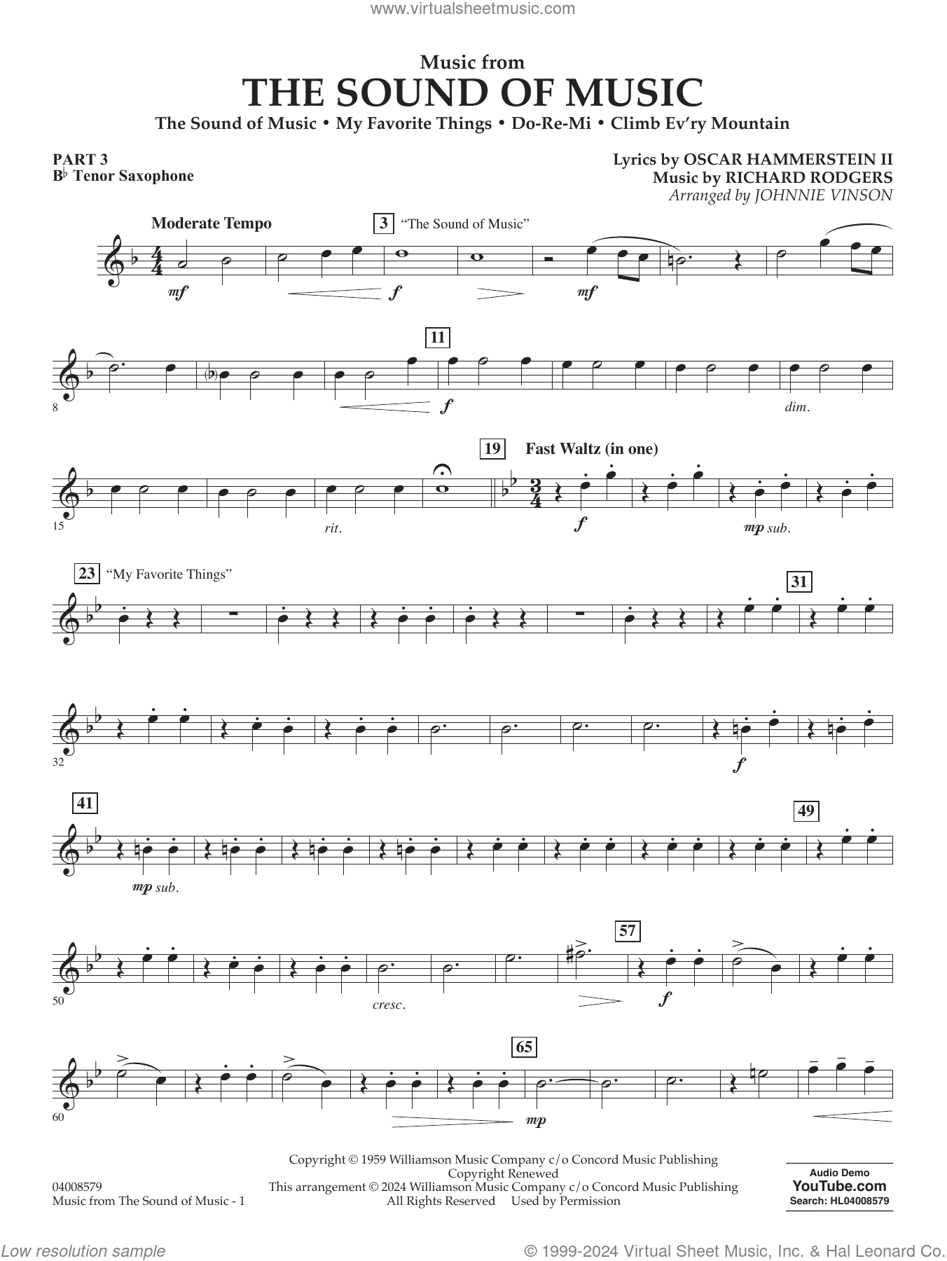 Music from The Sound Of Music (arr. Vinson)