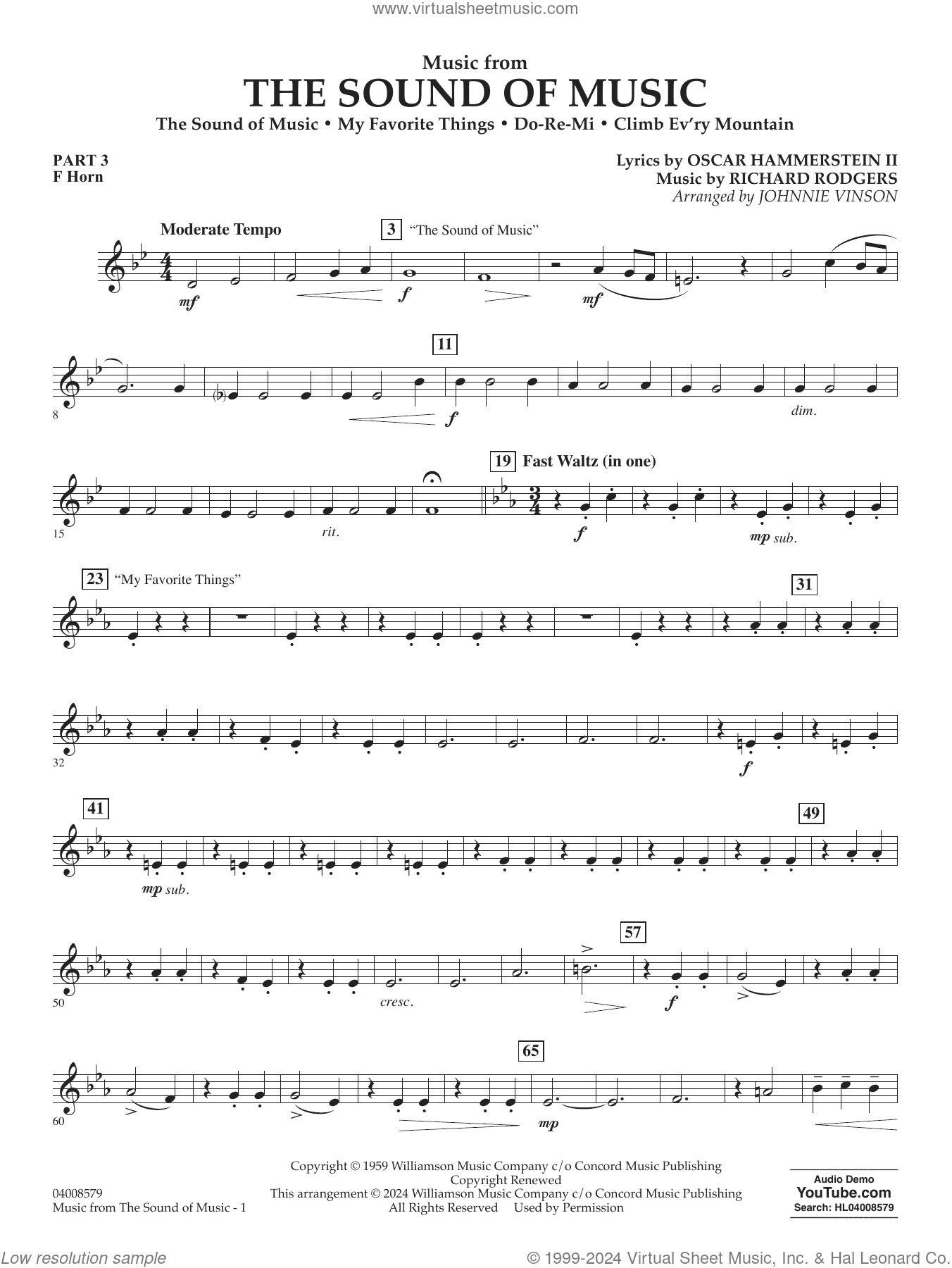 Music from The Sound Of Music (arr. Vinson)