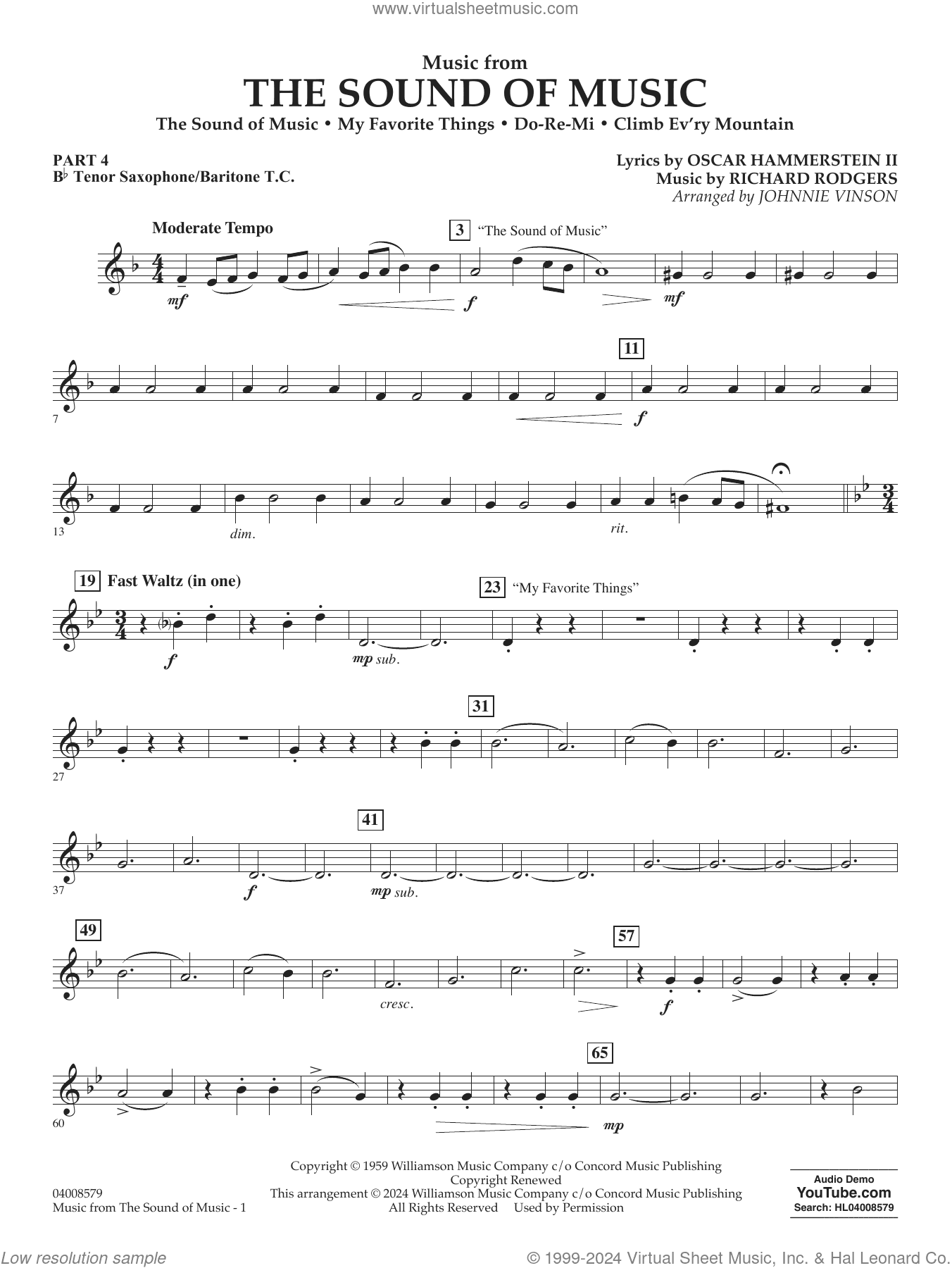 Music from The Sound Of Music (arr. Vinson)