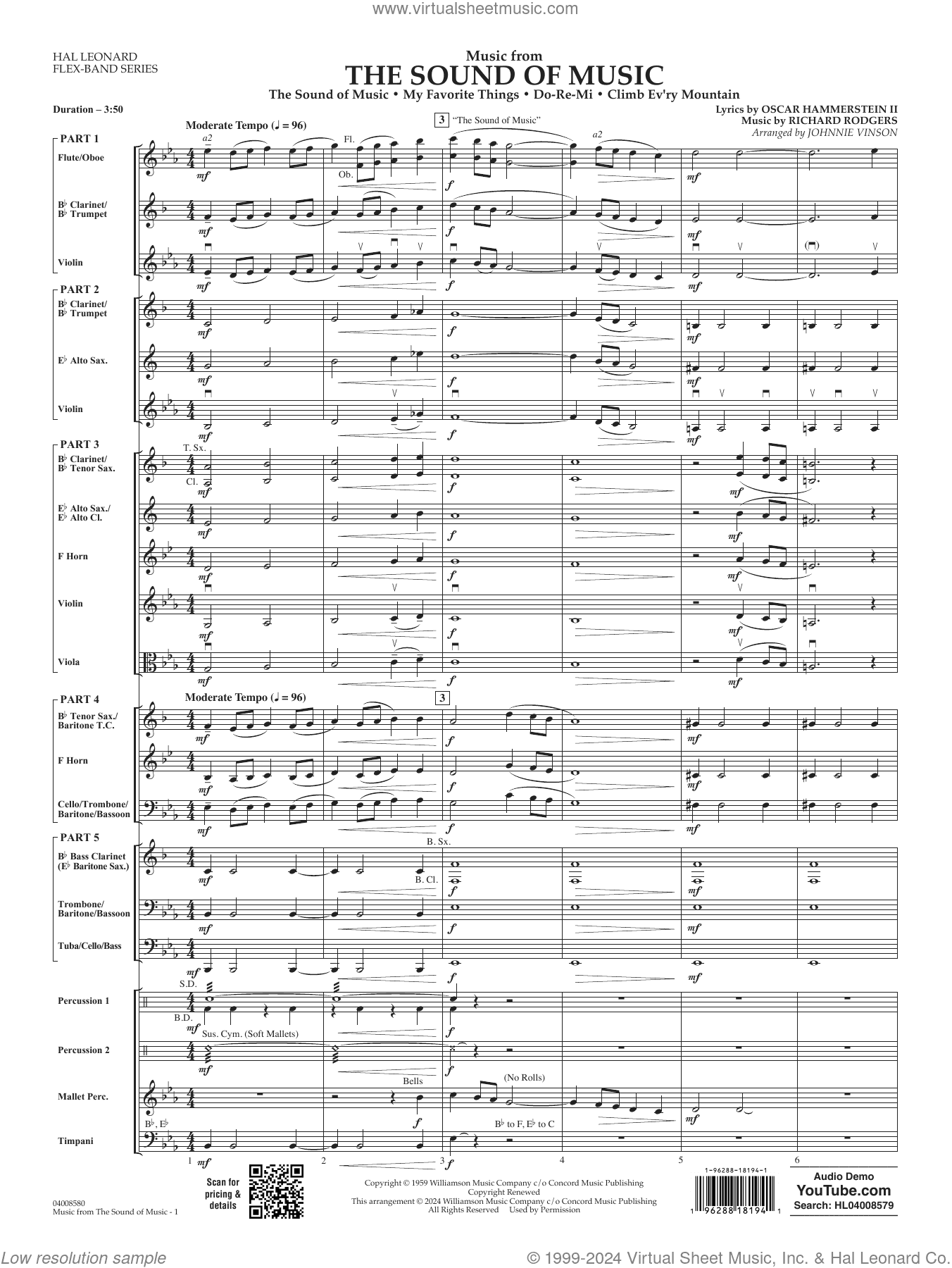 Music from The Sound Of Music (arr. Johnnie Vinson)