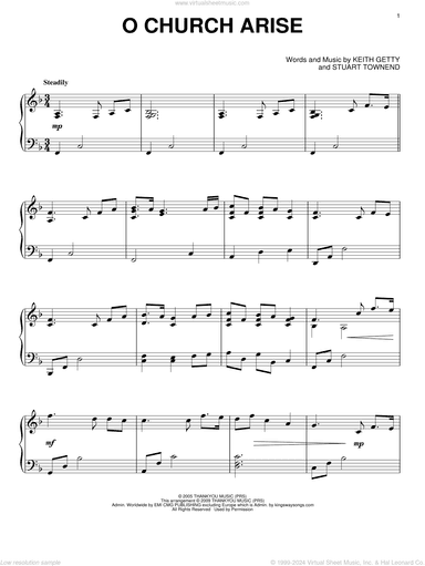 O Church Arise, (intermediate)