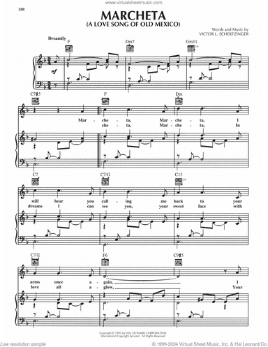 Marcheta (A Love Song Of Old Mexico)
