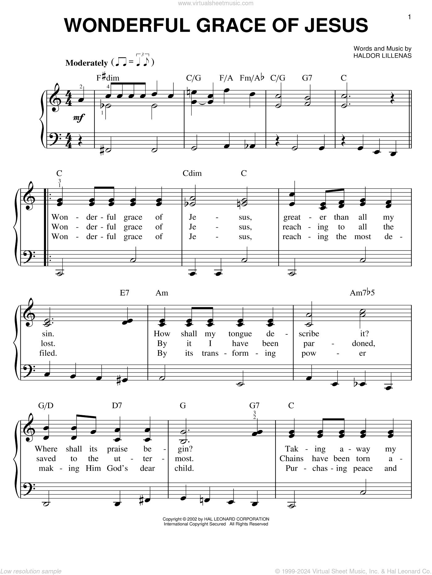 Wonderful Grace Of Jesus