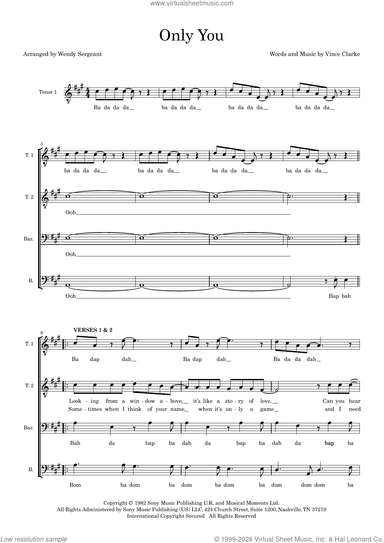 Only You (arr. Wendy Sergeant)