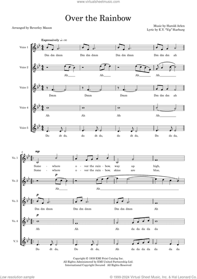 Over The Rainbow (arr. Beverley Mason)