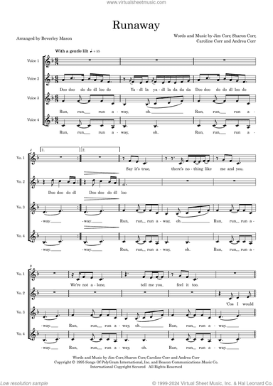 Runaway (arr. Beverley Mason)