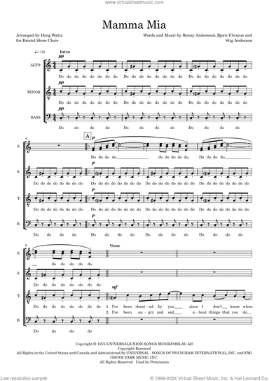 Mamma Mia (arr. Doug Watts)