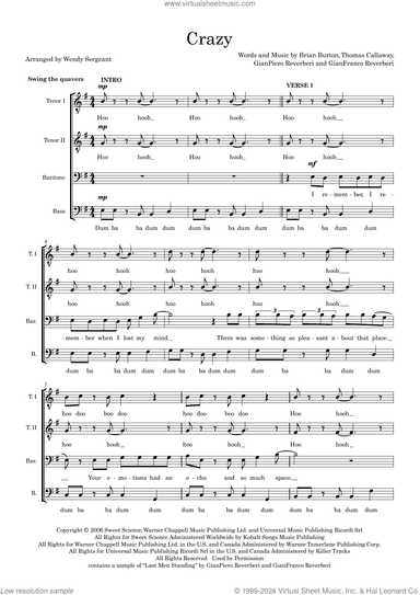 Crazy (arr. Wendy Sergeant)