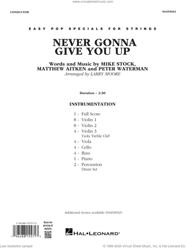 Never Gonna Give You Up (arr. Larry Moore)