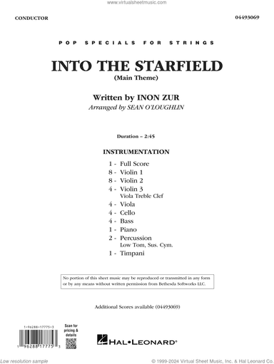 Into The Starfield (arr. Sean O'Loughlin)